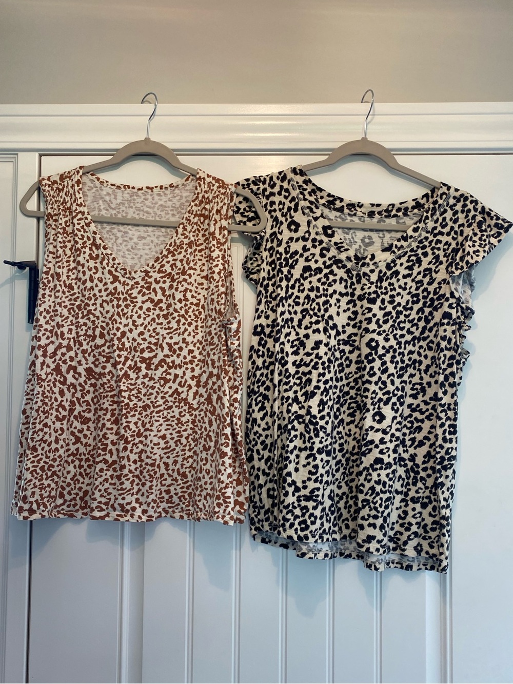Maurices Leopard Print Tank Tops - Brown and Black Prints